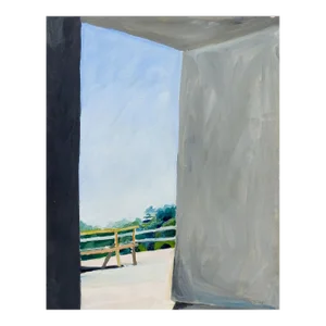 Contemporary Abstract Rooftop View Painting