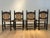 4 Vintage Mexican Wood & Woven Rush Seat Chairs For Sale - Image 9 of 10