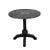Black A Vintage-Style, Hand-Painted Round Side Table With a Bamboo-Joint Detail Base For Sale - Image 8 of 8