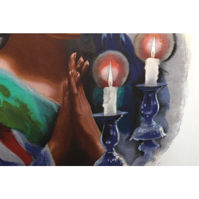 Shabbas Candles III C Sandu Liberman Romanian/Israeli (1923–1977) Date: circa 1970 Lithograph, signed and numbered in...