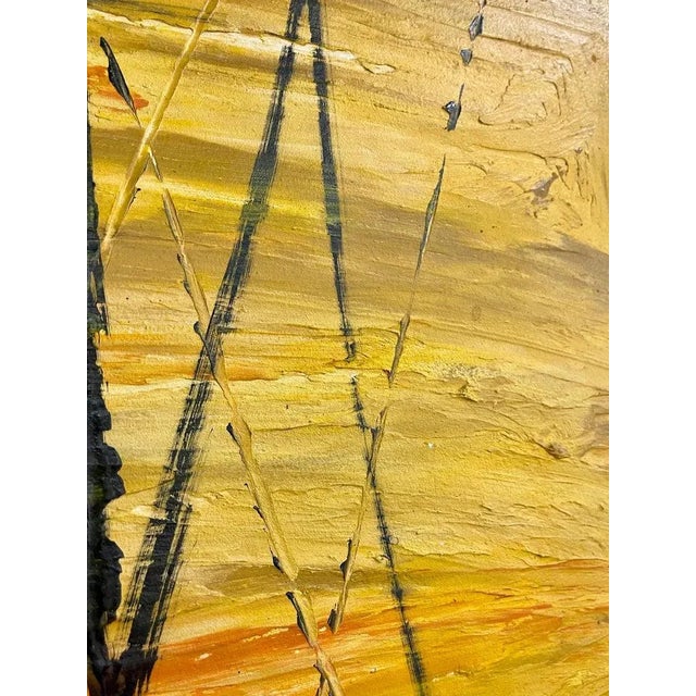 1940s Nautical Oil Painting of Fishing Boats, Framed For Sale - Image 9 of 13