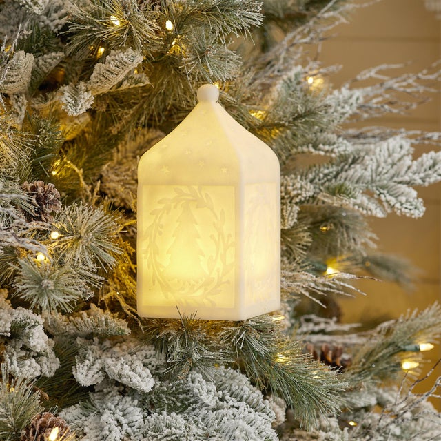 Modern Holiday Tree Pendant Lantern 9"H For Sale - Image 3 of 3