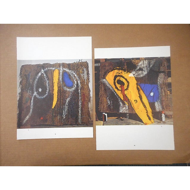 Photography Vintage Mid 20th C. Quadrichrome Photographic Prints-Derriere Le Miroir-Miro-Tapestries-A Pair For Sale - Image 7 of 7