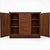 Founders Furniture Company Mid-Century Modern Jack Cartwright for Founders Walnut Pagoda Credenza Dry Bar Cabinet or Chest For Sale - Image 4 of 8