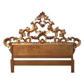 Florentine Gilded Rococo Headboard For Sale