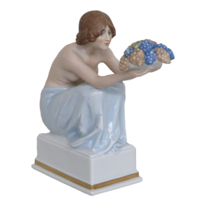 Rosenthal Bavaria Germany a Grapes Bearer Porcelain Figurine 4470b