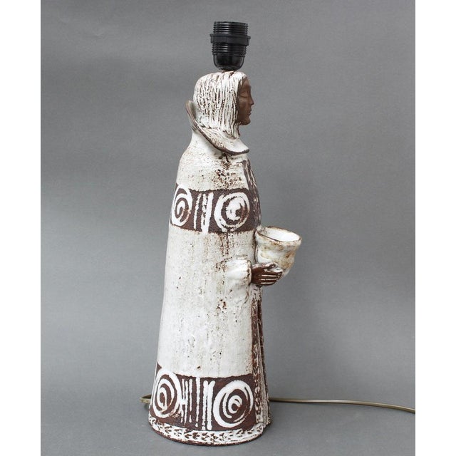 French Ceramic Table Lamp by Albert Thiry, 1970s For Sale - Image 11 of 18
