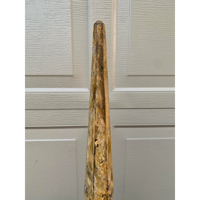 Weathered Cast Iron Garden Finials, a Decorative Pair For Sale - Image 11 of 12