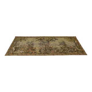 French Large High Quality 13 X 5 Animal Print Tapestry Wall Decoration For Sale