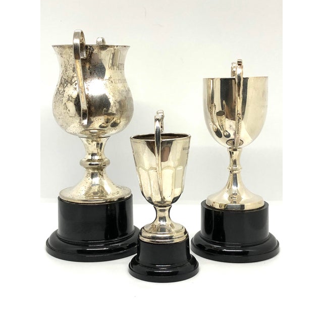 Vintage Silver Plate Trophies Set of 3 Chairish