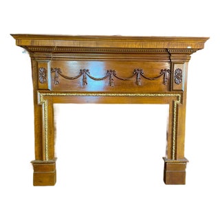 Tiger Maple Mantel Piece For Sale