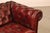 Chesterfield Style Oxford Red Leather Sofa For Sale - Image 4 of 17