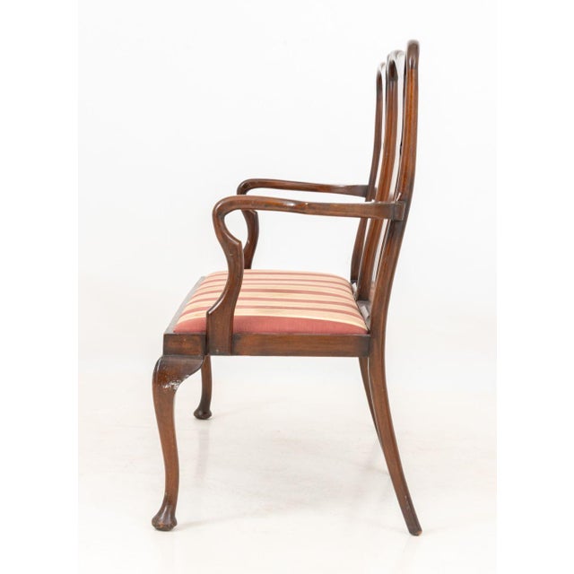 Early 20th Century George II Style Mahogany Chair Back Sofa For Sale - Image 5 of 6