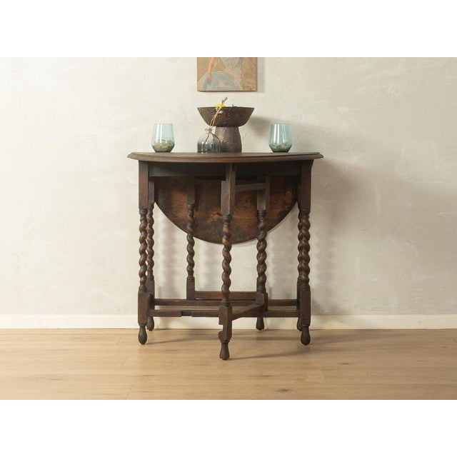 Wood Vintage German Gateleg Table, 1920s For Sale - Image 7 of 17