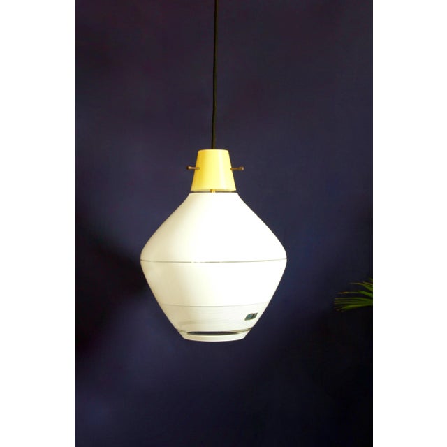 Mid-Century Italian Murano Glass Gialla Ceiling Lamp Pendant, 1950s For Sale - Image 10 of 10