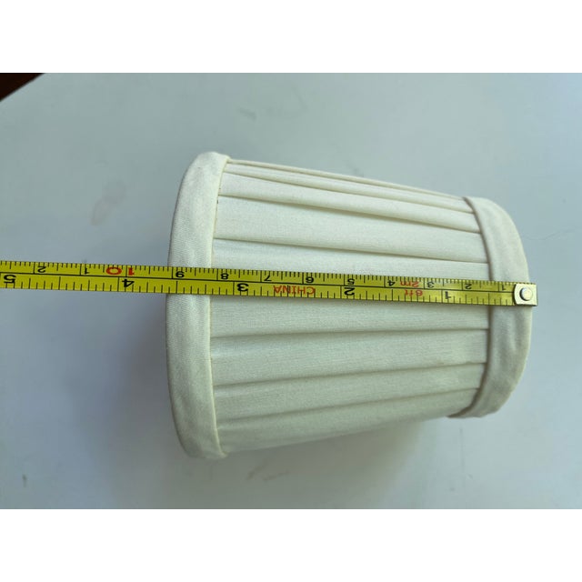 Textile Silk Lampshades - A Pair For Sale - Image 7 of 7