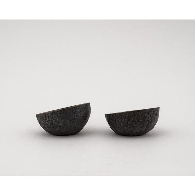 Brutalist Brass Bowls with Gilded Interior, 1960s, Set of 2 For Sale - Image 9 of 18