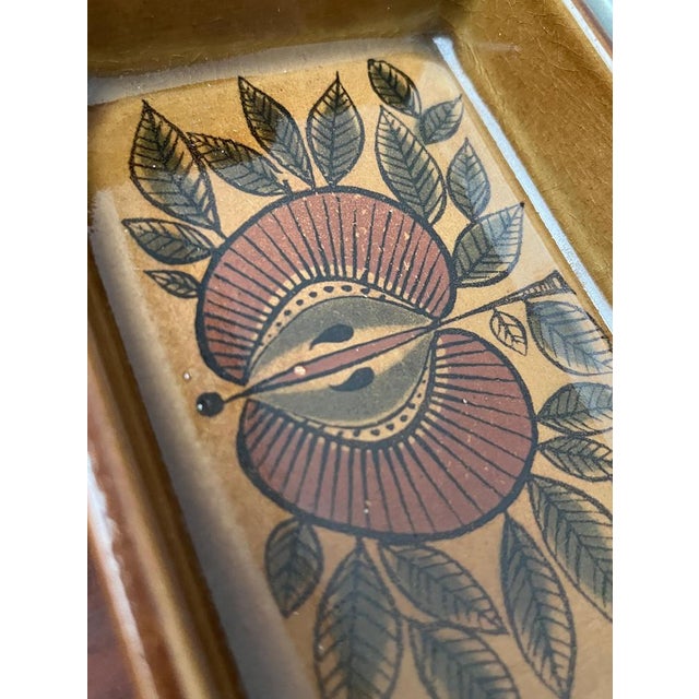 Mid-Century West German Pottery WGP Stacking Bowls with Teak Tray, 1960s, Set of 4 For Sale - Image 18 of 18