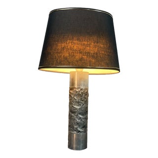 Brutalist Aluminium Table Lamp by Willy Luyckx for Aluclair, Belgium, 1960s For Sale