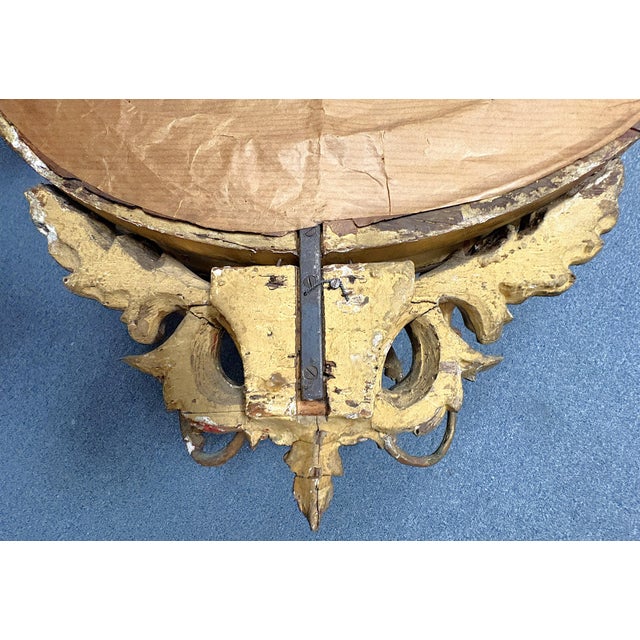 19th Century Federal Convex Bullseye Mirror With Eagle Pediment and Three Candle Holders For Sale - Image 18 of 18