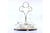 Cruet with Silver Frame and Two Cut Glass Cruets, Set of 3 For Sale - Image 3 of 5