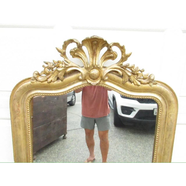 Antique Louis Philippe Giltwood Mirror For Sale - Image 12 of 18