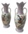 Polychrome Porcelain Vases, 19th Century, Set of 2 For Sale
