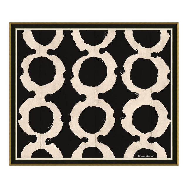 Gooche White on Black by Dana Gibson, Framed Art Print For Sale