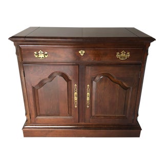Vintage Cherry Pennsylvania House Bar Server Flip Top For Sale