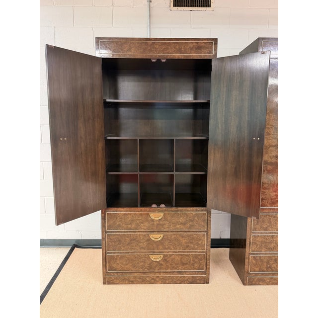 1970s Extraordinary Pair of Mastercraft Wardrobes, Circa 1970's For Sale - Image 5 of 11