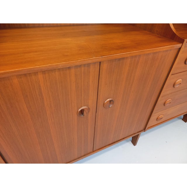 Vintage Scandinavian 3-Part Teak Bookcase Storage Unit, 1960s For Sale - Image 6 of 18