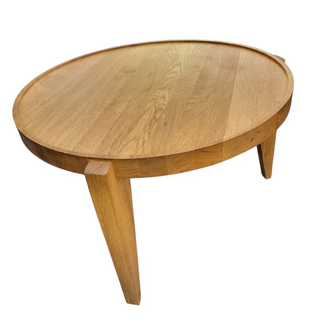 2010s Swallows Tail Solid Oak Contemporary Coffee Table For Sale - Image 5 of 7