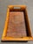 Large Vintage Handmade Bamboo and Split Reed Tray With Handles For Sale - Image 11 of 12