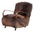 Dutch Sheepskin and Bentwood Lounge Chair from Jindřich Halabala, 1940s For Sale