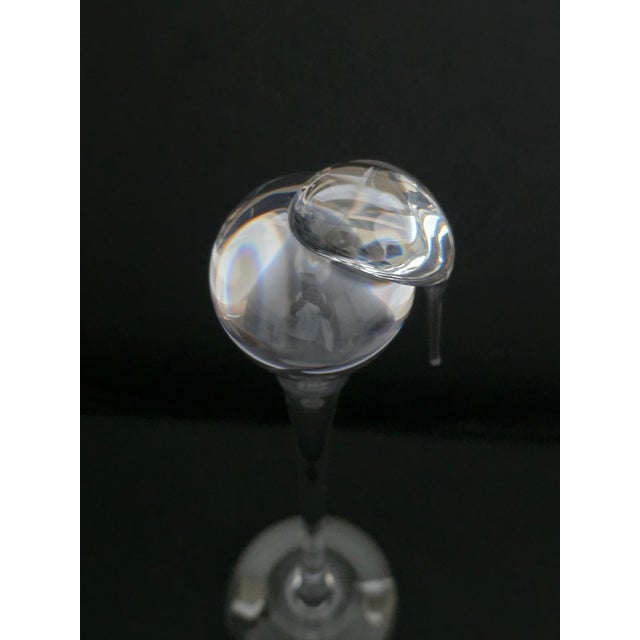 Late 20th C. Steuben Crystal Stork by Paul Schulze For Sale - Image 9 of 11