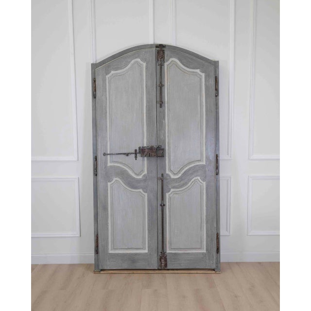 18th Century 18th Century Painted Double-Sided Communication Door For Sale - Image 5 of 12