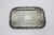 English Small Silver Plated Tray, Raised Grape Edge Embossed Detail, Vintage Plate Old English Reproduction Rectangular Serving Dish For Sale - Image 3 of 10