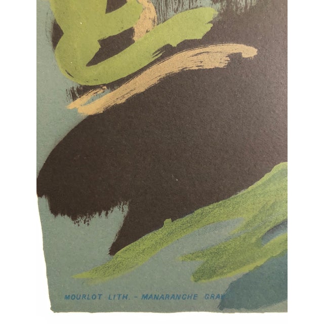 1960s Mane Katz, Colorful Russian French Judaica Jewish Shtetl Wedding Lithograph Mourlot Paris For Sale - Image 5 of 6