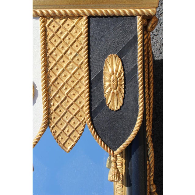 Carvers' Guild Heraldic Pavilion Mirror Designed by Carol Canner For Sale - Image 11 of 18