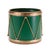Kenneth Ludwig Chicago Metal Drum Containers withGold Rope Detail (Set of 3) For Sale - Image 4 of 5