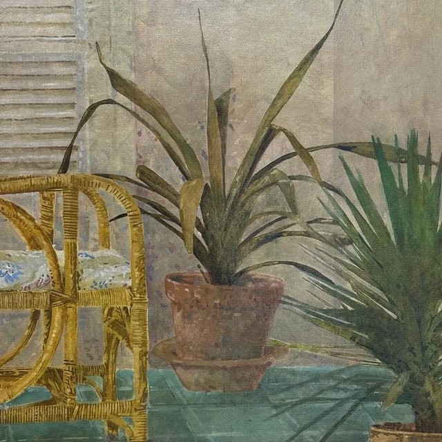 Grand Oil Painting on Canvas by Jaap Schlee (1946-2014) Ca. 1980 For Sale - Image 11 of 14