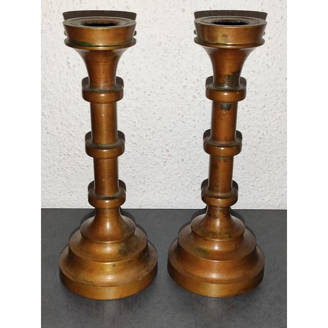 Biedermeier Style Disc Candleholders, 1930s, Set of 2 For Sale - Image 10 of 10