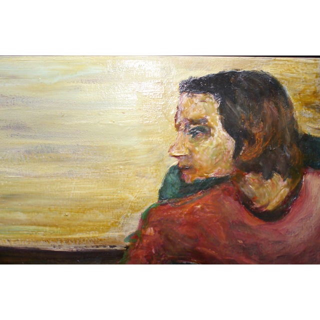 David Padworny Expressionist Oil on Canvas - Framed, Signed and Dated For Sale - Image 4 of 10