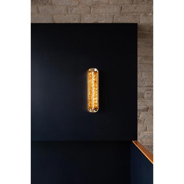 Not Yet Made - Made To Order Oblong Silex Brut Wall Lamp by Jennifer Midoz For Sale - Image 5 of 11