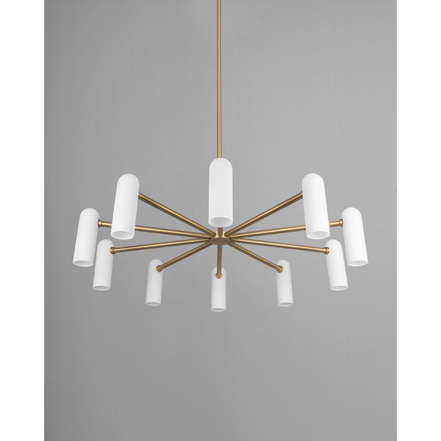 Off-white Odyssey Round Chandelier Large For Sale - Image 8 of 12