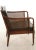 Hickory Chair Company Faux Bamboo Campaign Chair and Ottoman For Sale - Image 9 of 12