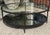 2000 - 2009 Restoration Hardware Wrought Iron Mirror and Glass Oval Cocktail Table For Sale - Image 5 of 5
