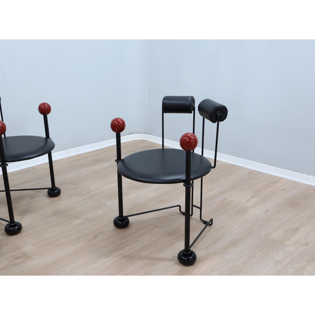 Vintage Sculptural Chairs, 1980s, Set of 4 For Sale - Image 14 of 17