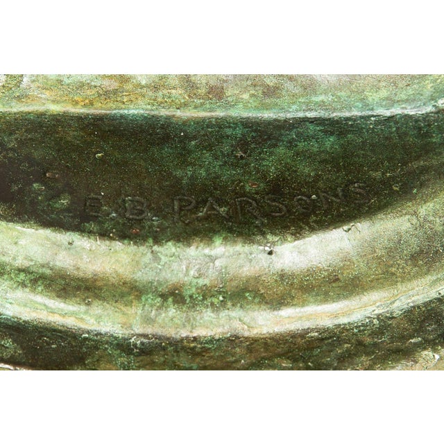 American Bronze Sculpture Fountain “Baby Duck”, Edith Barretto Parsons, 41” H For Sale - Image 13 of 18