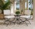Pair of Vintage Turkish Curule-Leg Powder Coated Cast Iron Patio Chairs For Sale - Image 12 of 12